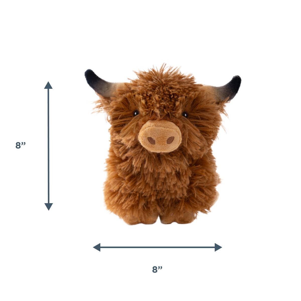 Highland Cow with Squeaker Dog Toy