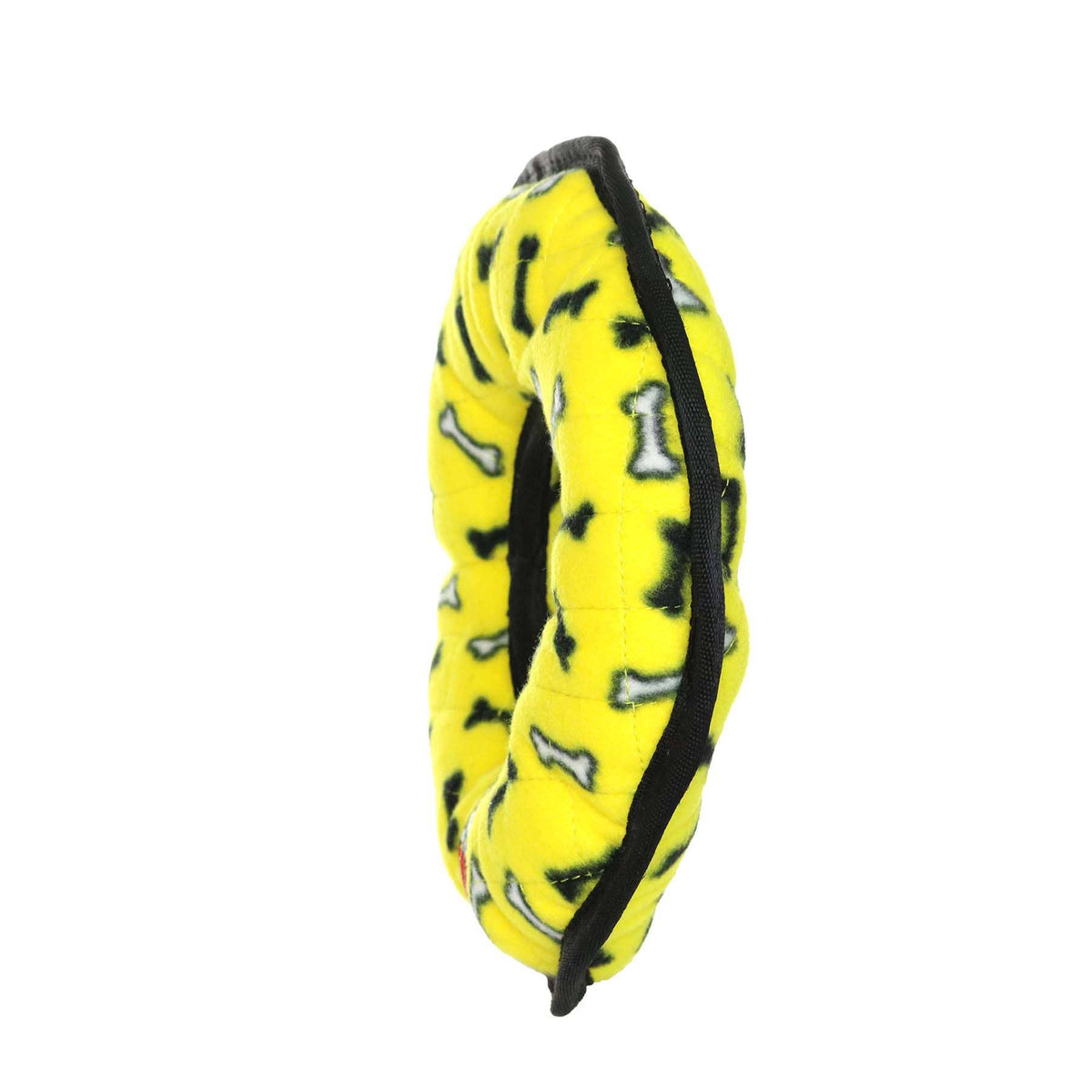 Tuffy Ultimate Ring - Yellow Bone, Squeaky Dog Toy