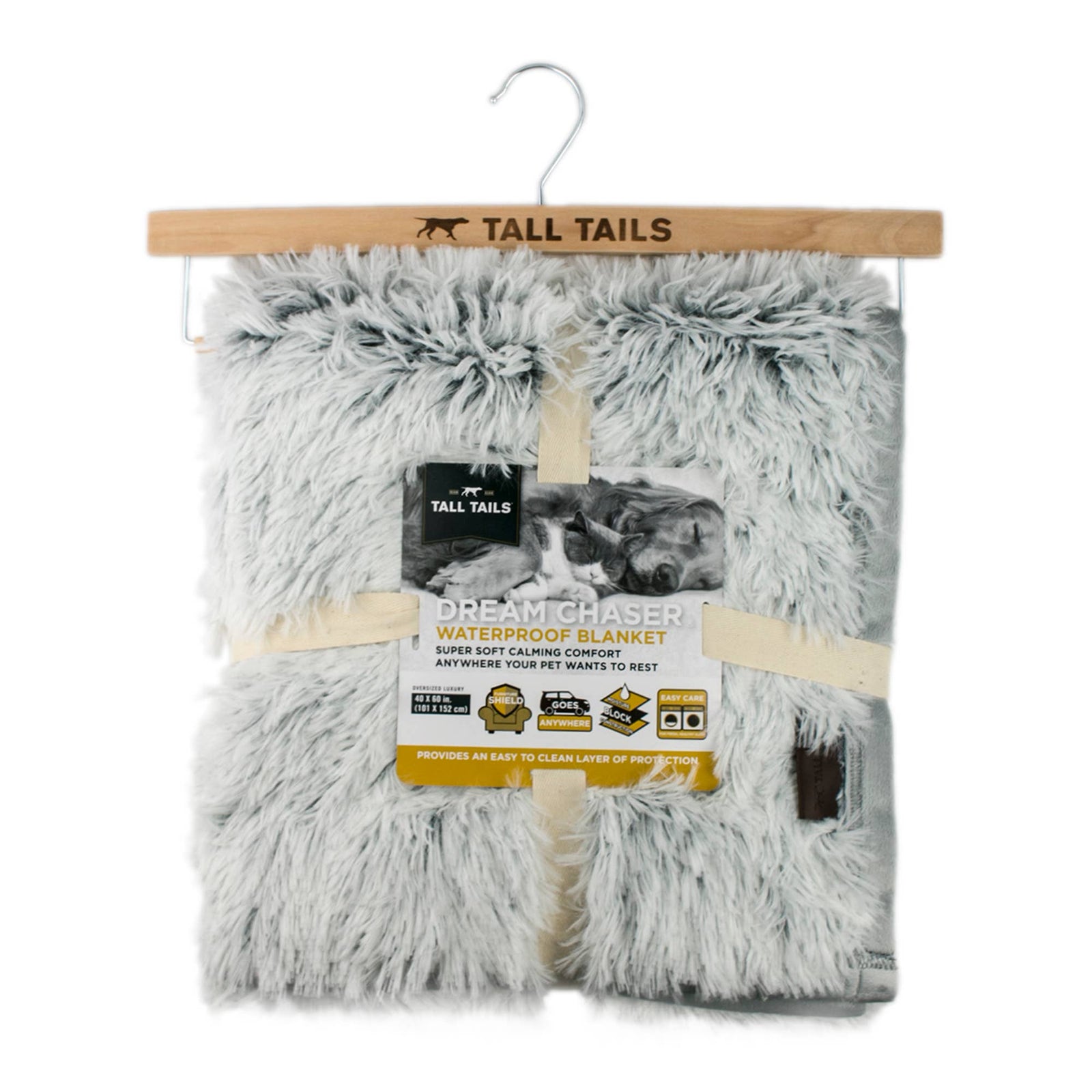 Tall Tails Grey Waterproof Dog Blanket - 40" X 60"