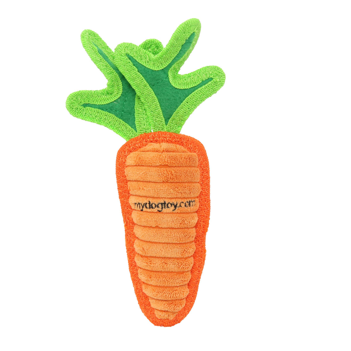 Tuffy Funny Food Jr Carrot, Squeaky Dog Toy