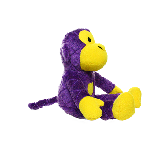Mighty Safari Monkey - Purple, Squeaky Dog Toy