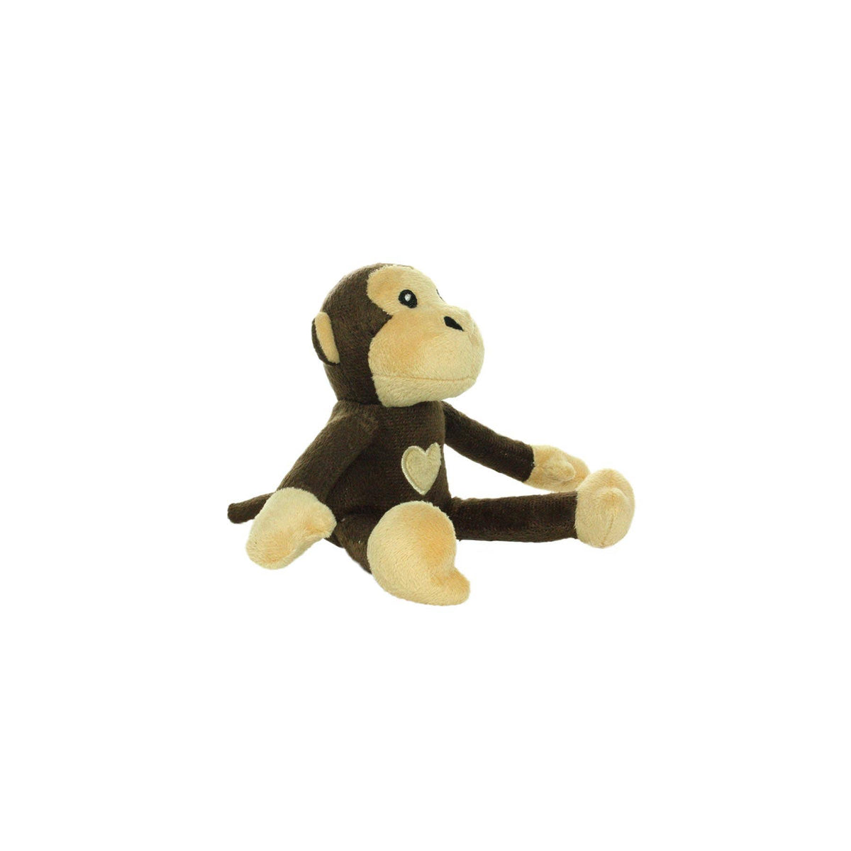 Mighty Jr Safari Monkey - Brown Squeaky Dog Toy
