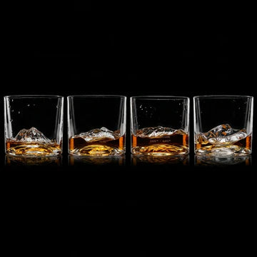 American Peaks Whiskey Glasses set of 4