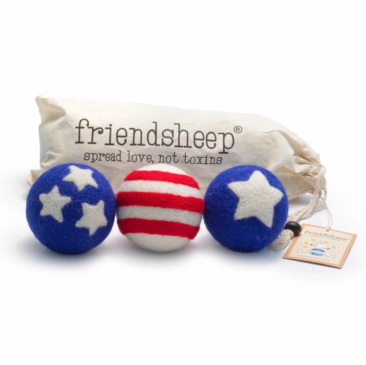 Stars &amp; Stripes Eco Wool Dryer Balls