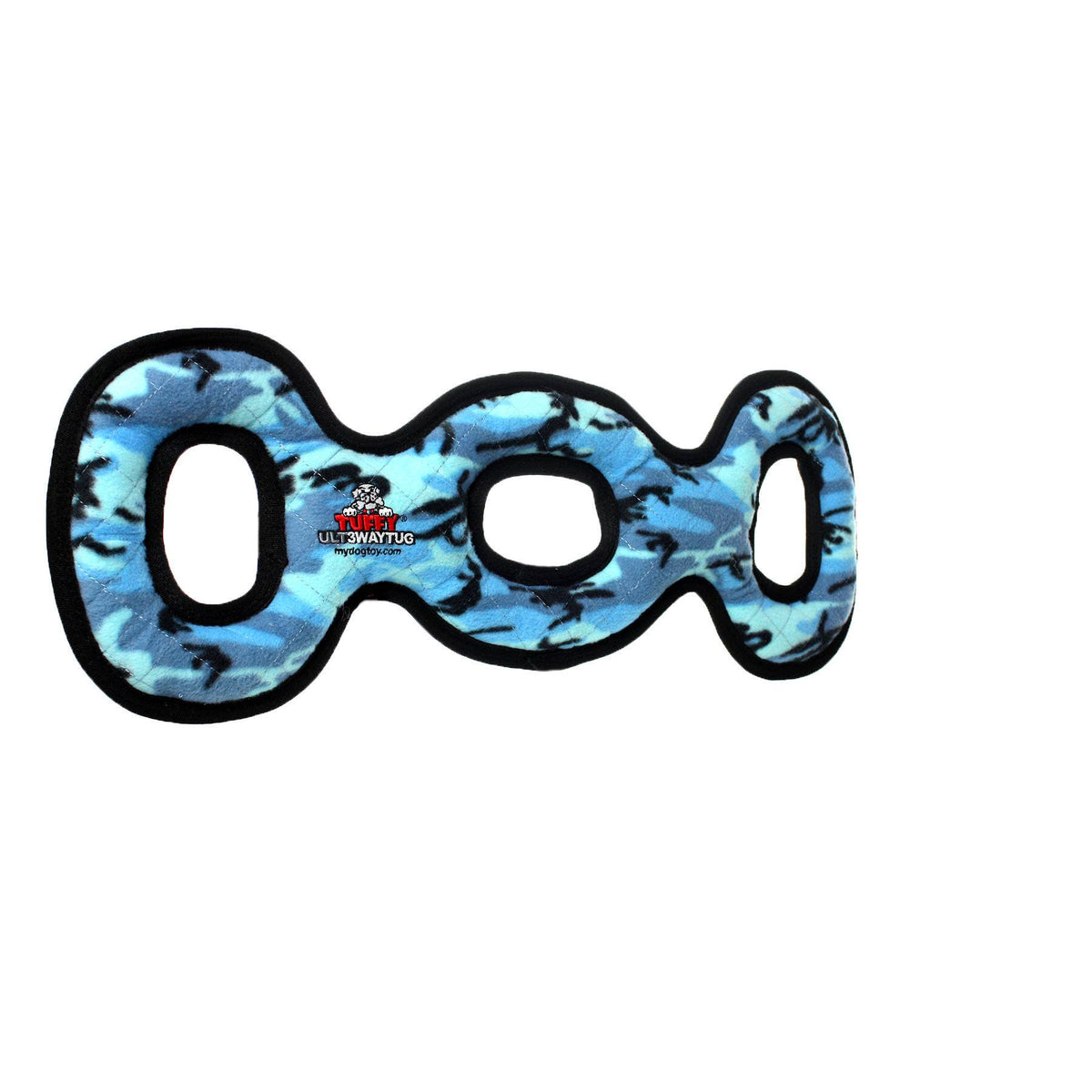 Tuffy Ultimate 3 Way Tug Camo Blue, Squeaky Dog Toy
