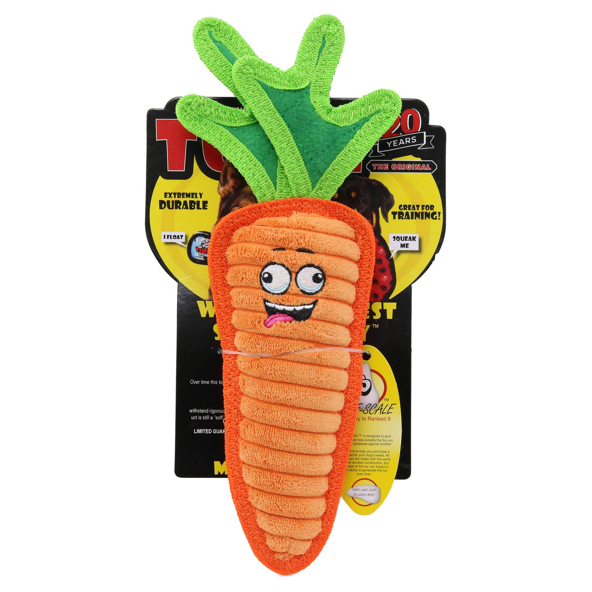 Tuffy Funny Food Carrot Squeaky Dog Toy