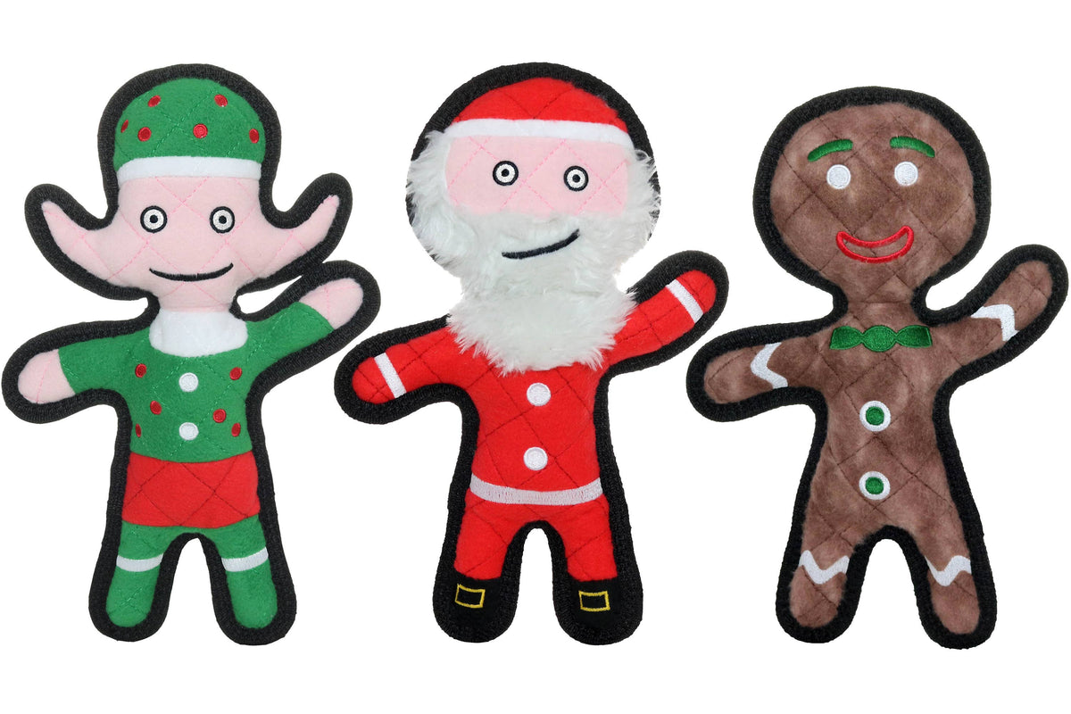 Tuffy Gingerbread Man - Christmas, Squeaky Dog Toy