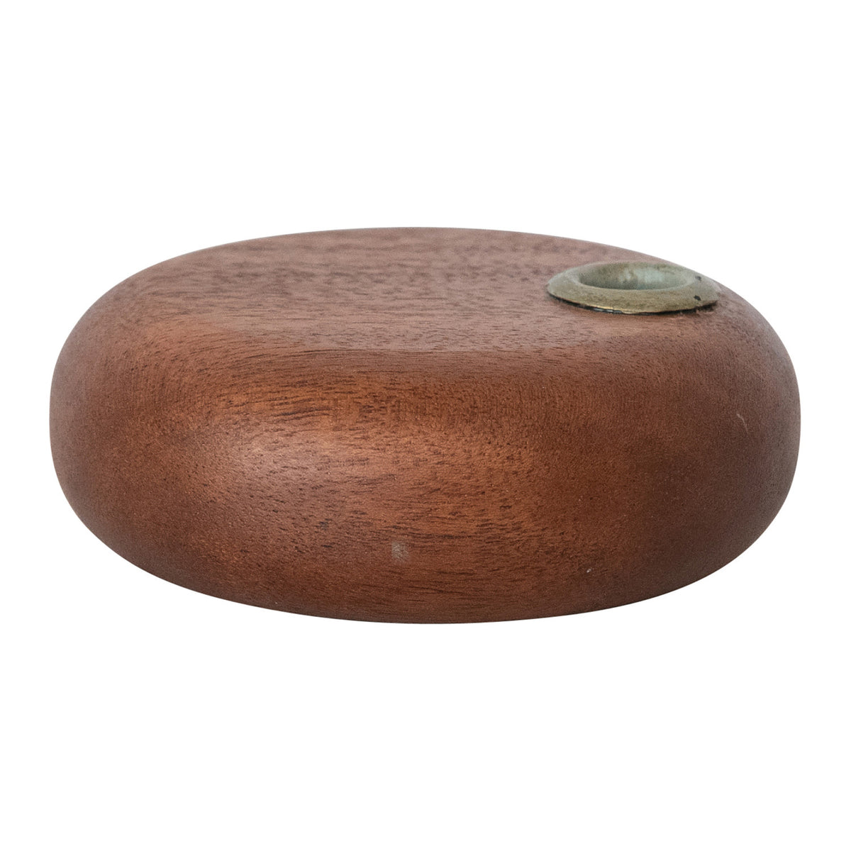 Mango Wood &amp; Metal Taper Holder (Holds 1/2" Taper)