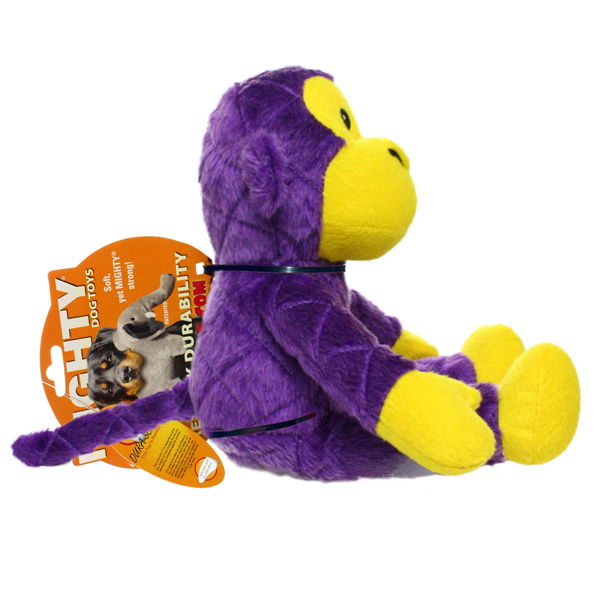Mighty Safari Monkey - Purple, Squeaky Dog Toy