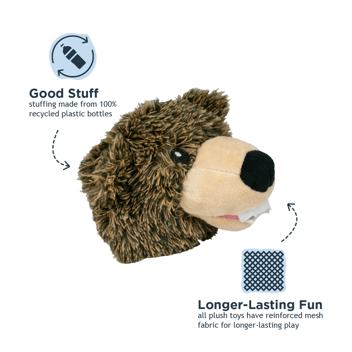 Grizzly 2-in-1 Fetch Ball Dog Toy