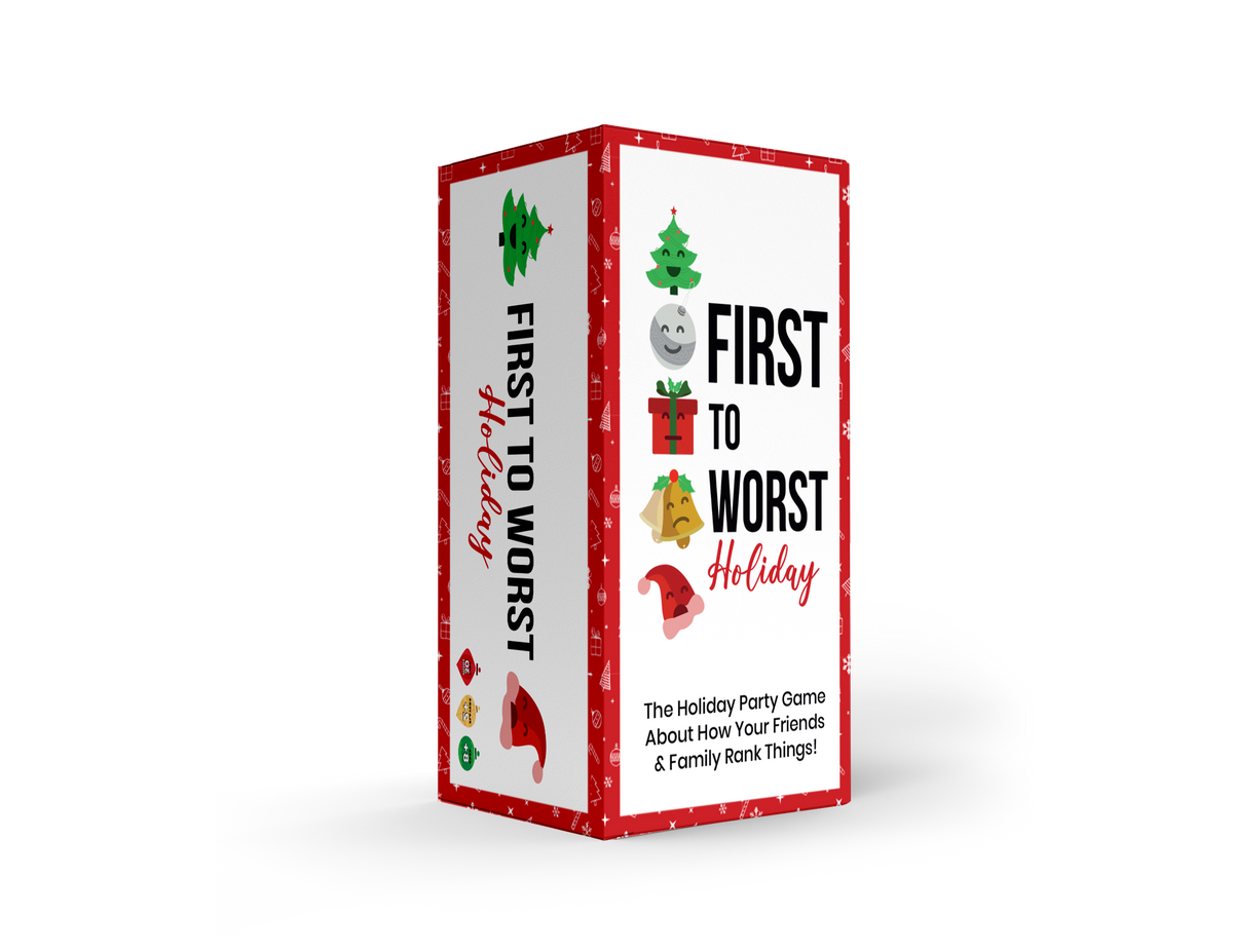 FIRST TO WORST HOLIDAY Party Game - The Christmas Card Game