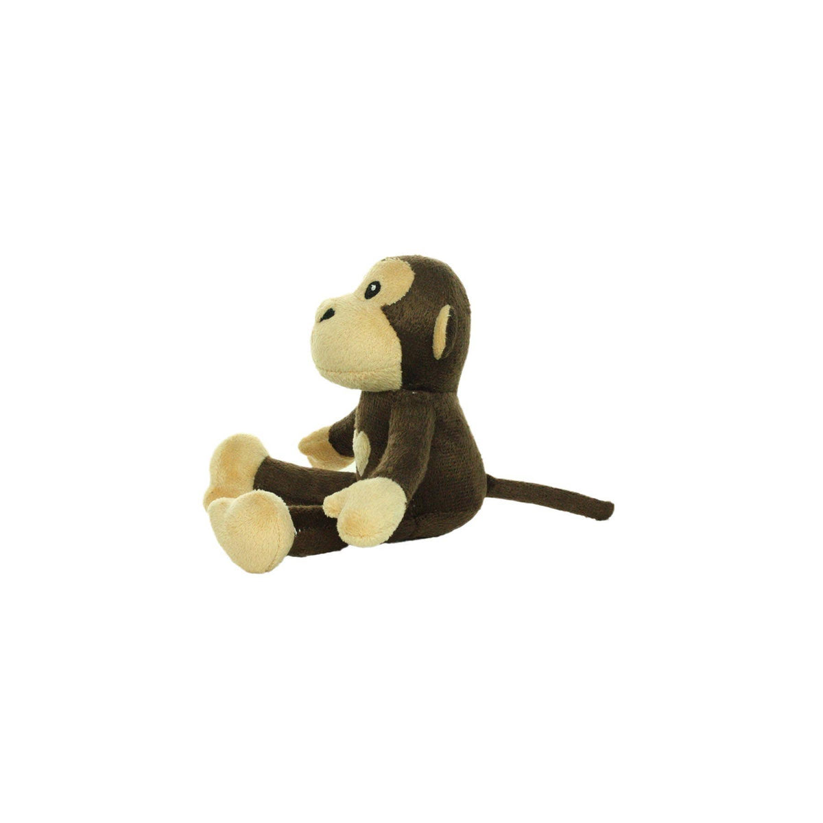 Mighty Jr Safari Monkey - Brown Squeaky Dog Toy